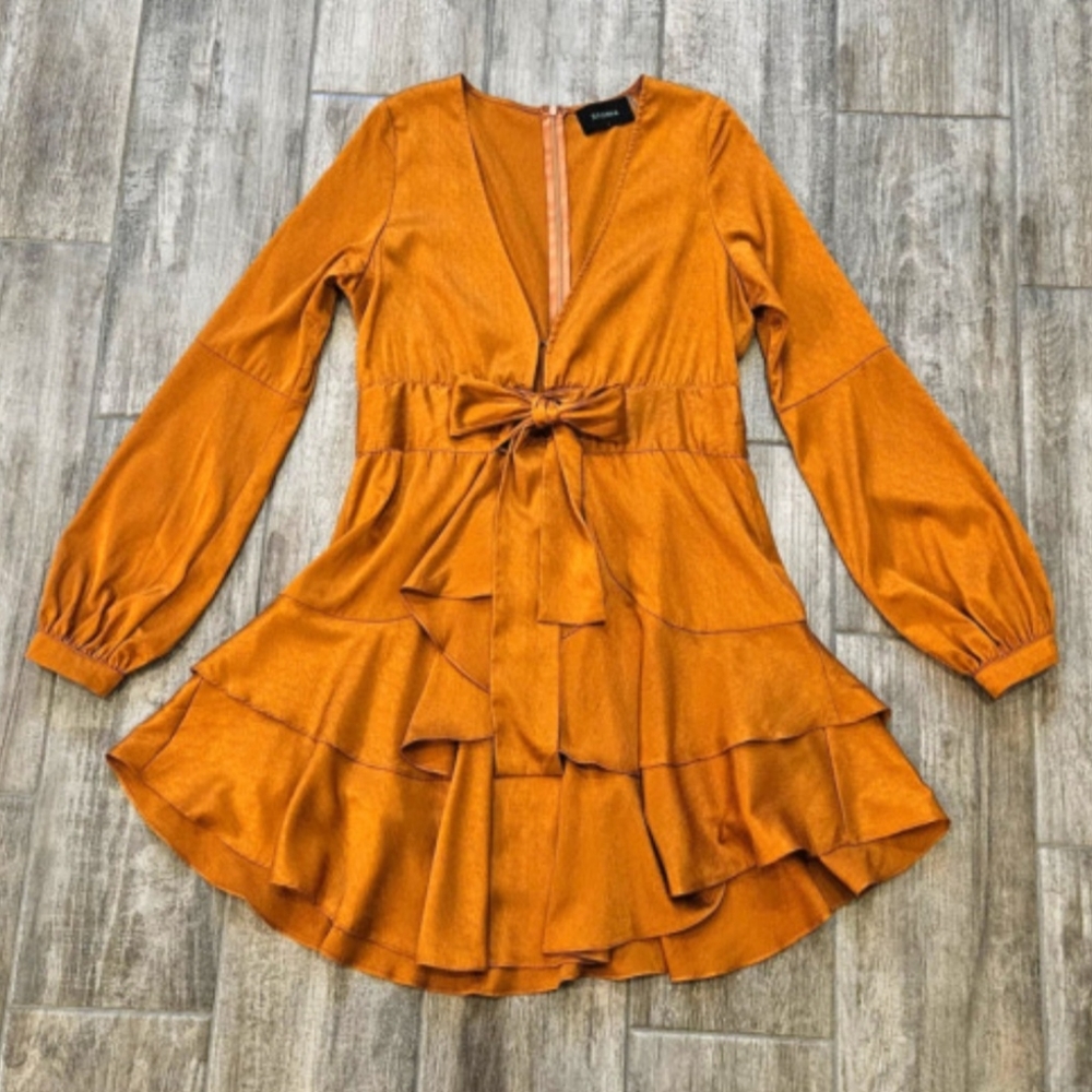 Long sleeve Ruffled Dress - Picture 2 of 3